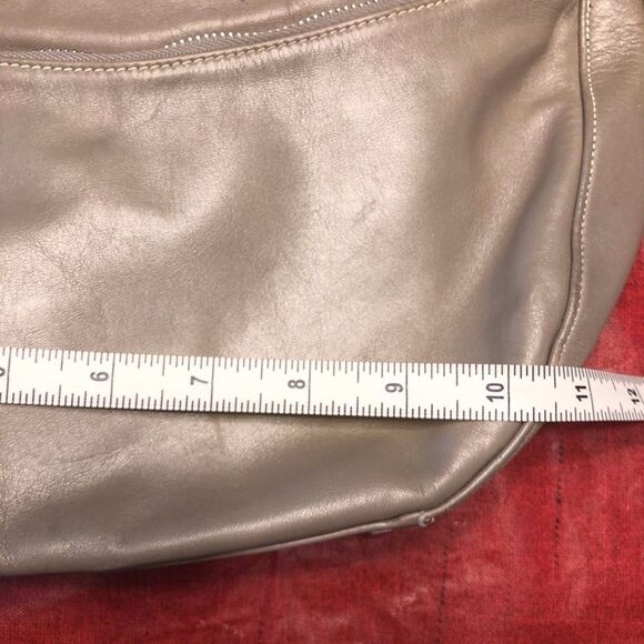 Perlina Taupe Leather Handbag - Picture 3 of 8